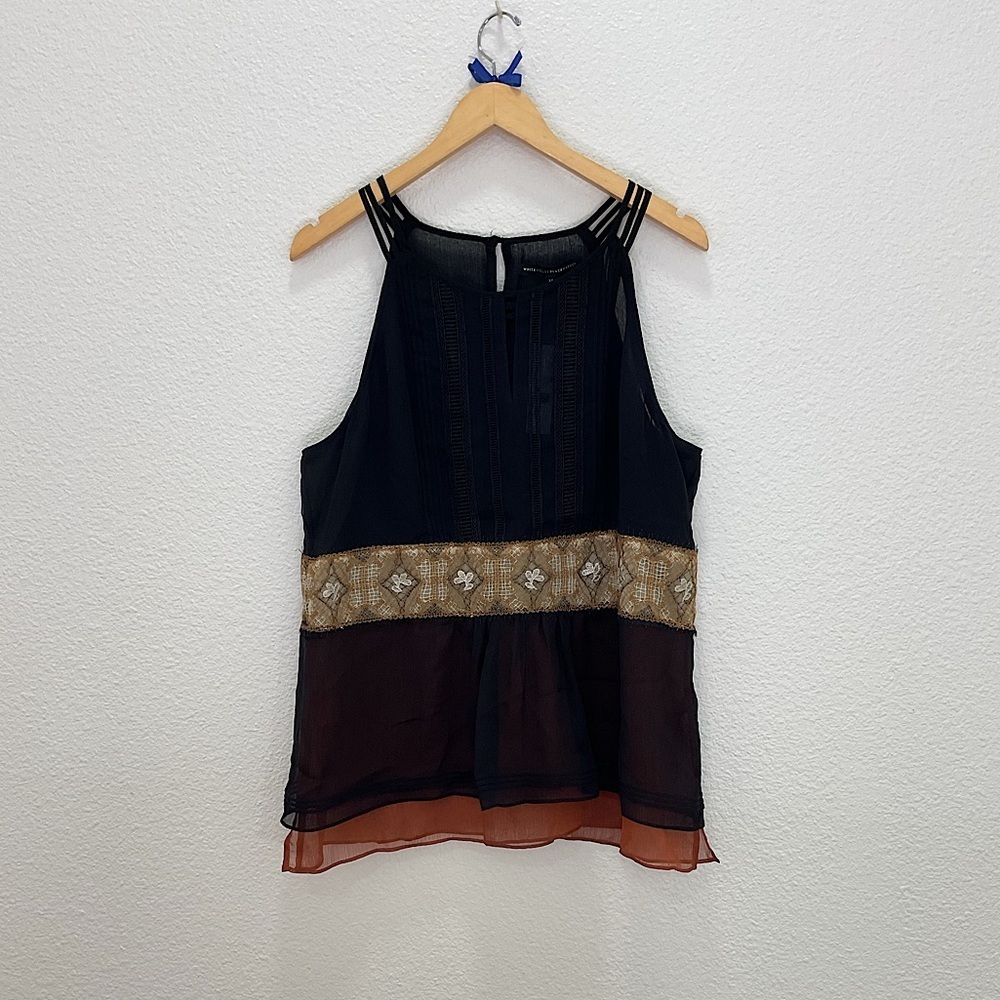 NWT White House Black Market Sheer Tank Top